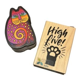 Kitty Themed Wooden Stamps